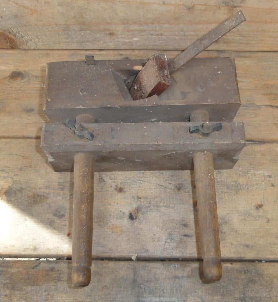 Sponningschaaf verstelbaar met zijaanslag, antiek, Antiek en Kunst, Antiek | Gereedschap en Instrumenten, Ophalen of Verzenden