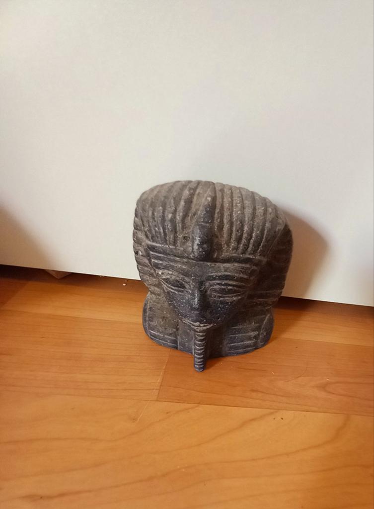 Egyptisch beeld van een farao hoofd, Ophalen of Verzenden