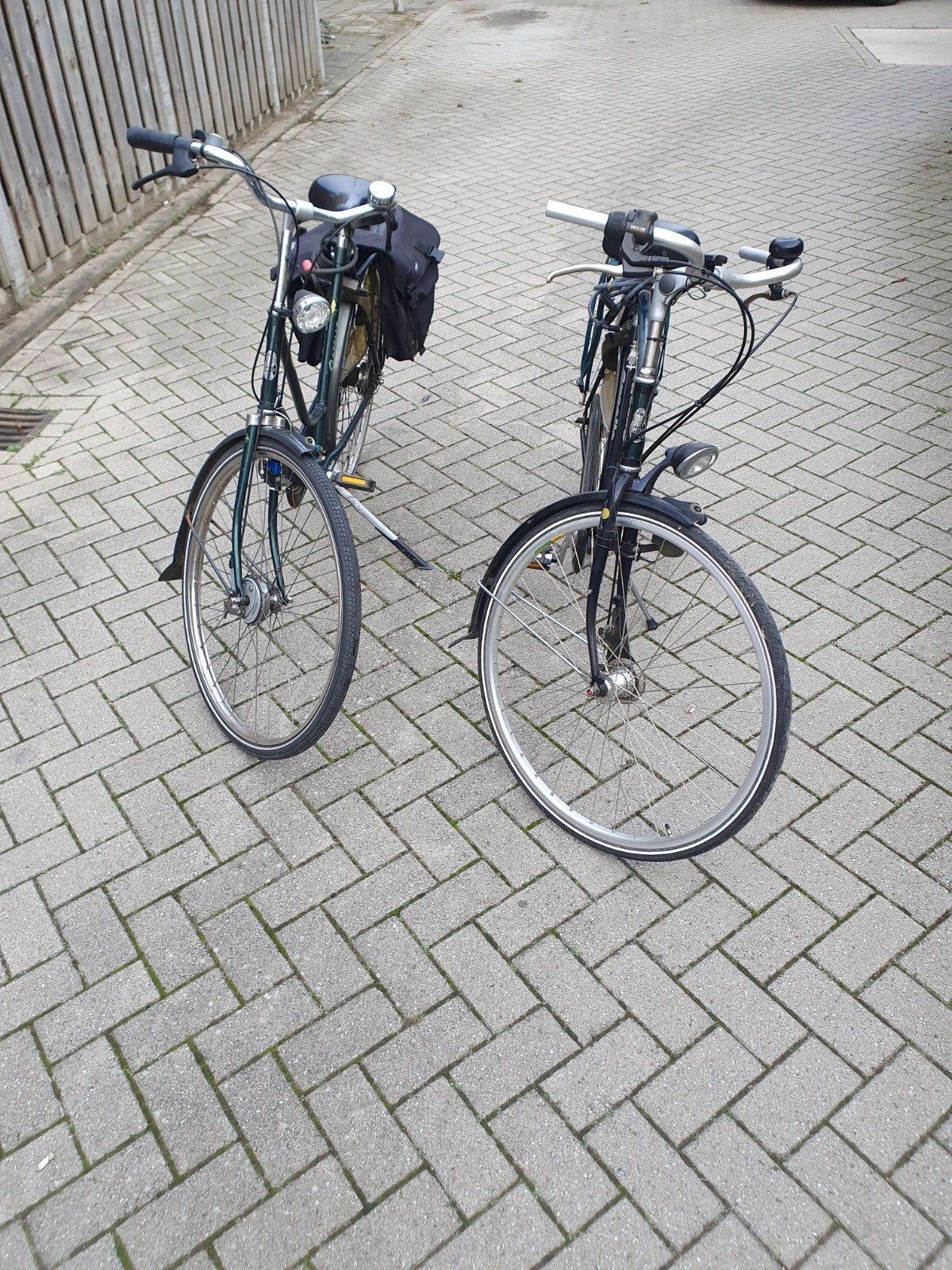 Twee Gazelle stadsfietsen - Groen en Zwart, Fietsen en Brommers, Ophalen, Terugtraprem, Versnellingen, Gazelle