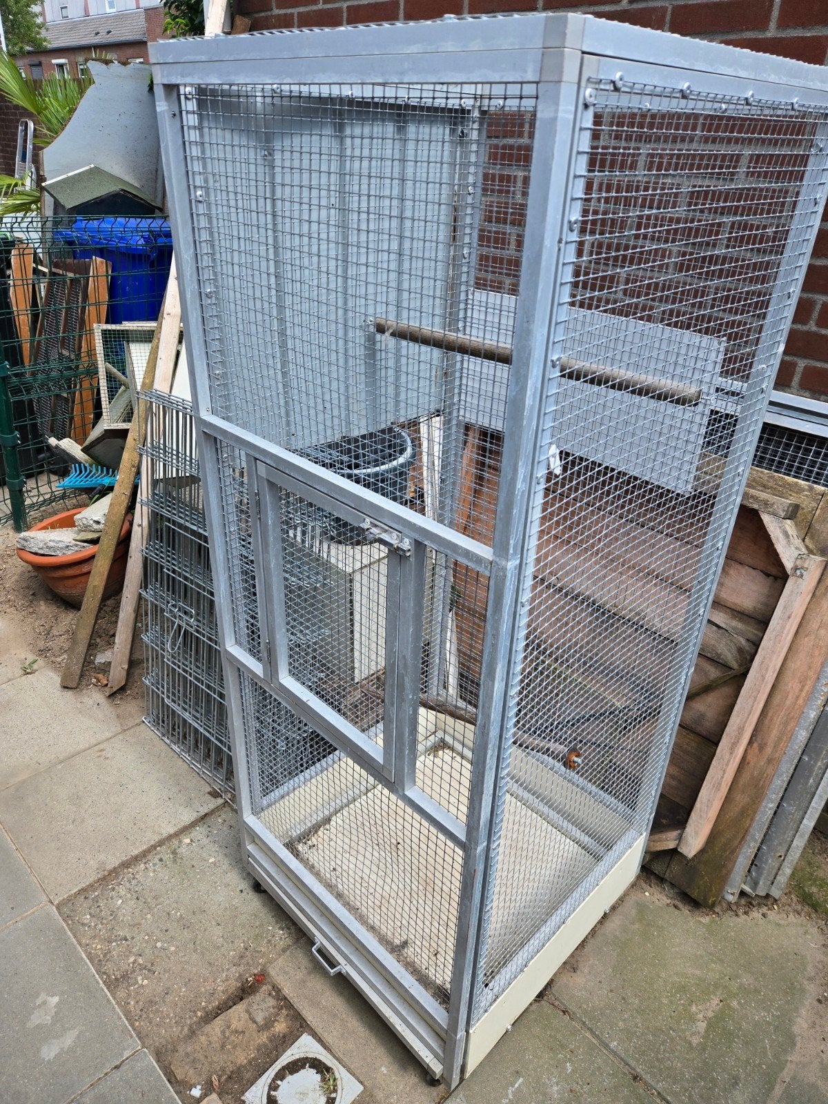 1 voilere, Dieren en Toebehoren, Vogels | Hokken en Kooien, Ophalen, Gebruikt, Metaal, Vogelkooi