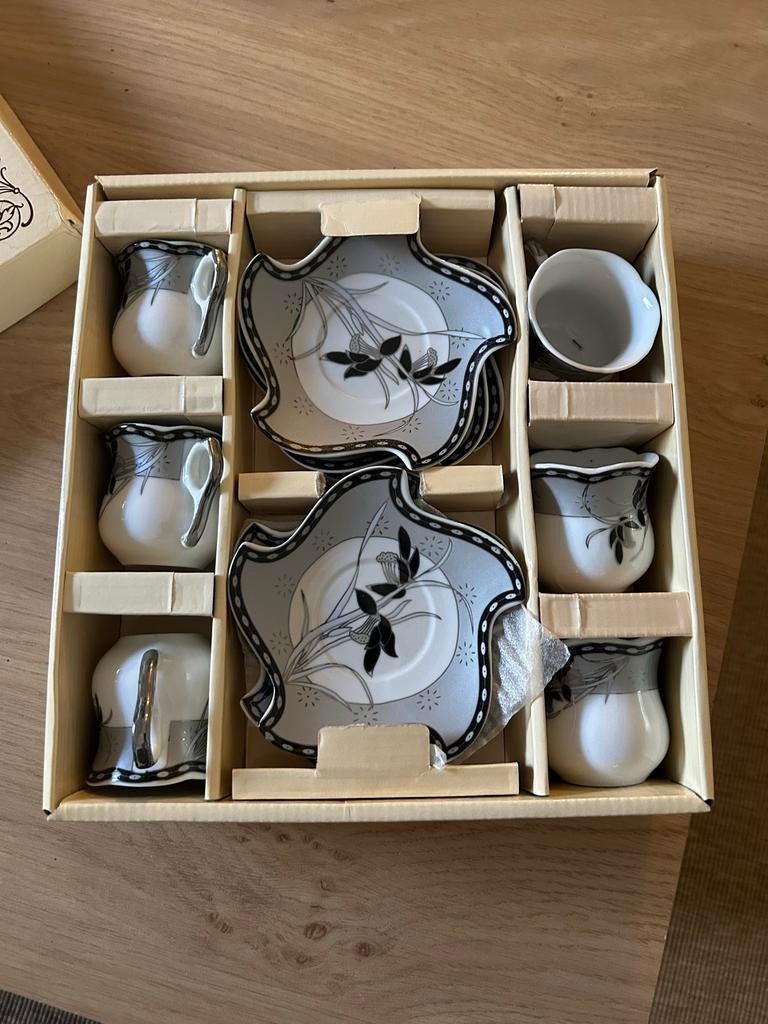 Turkse Koffie Kopjes Set - 6 Delig, Ophalen, Nieuw, Overige stijlen, Kop(pen) en/of Schotel(s)