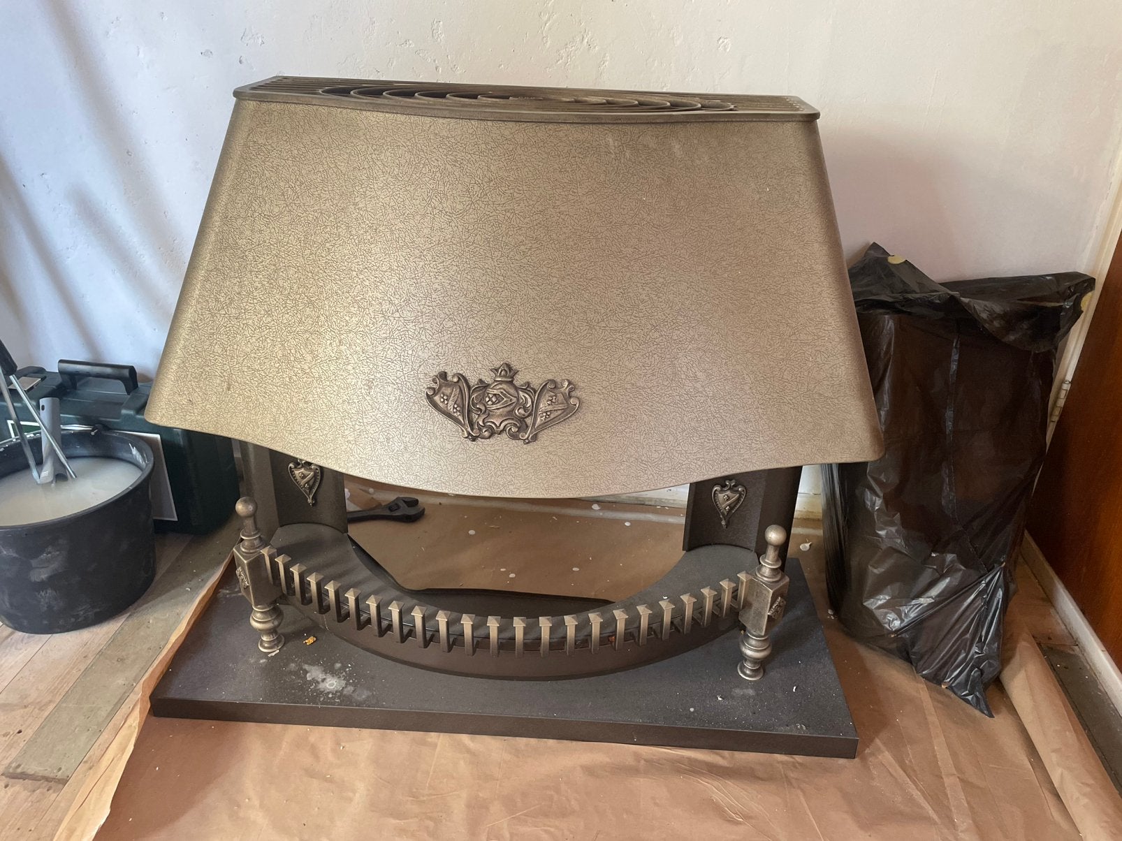 Vintage gashaard gratis, Ophalen, Gebruikt, Vrijstaande haard, Gashaard