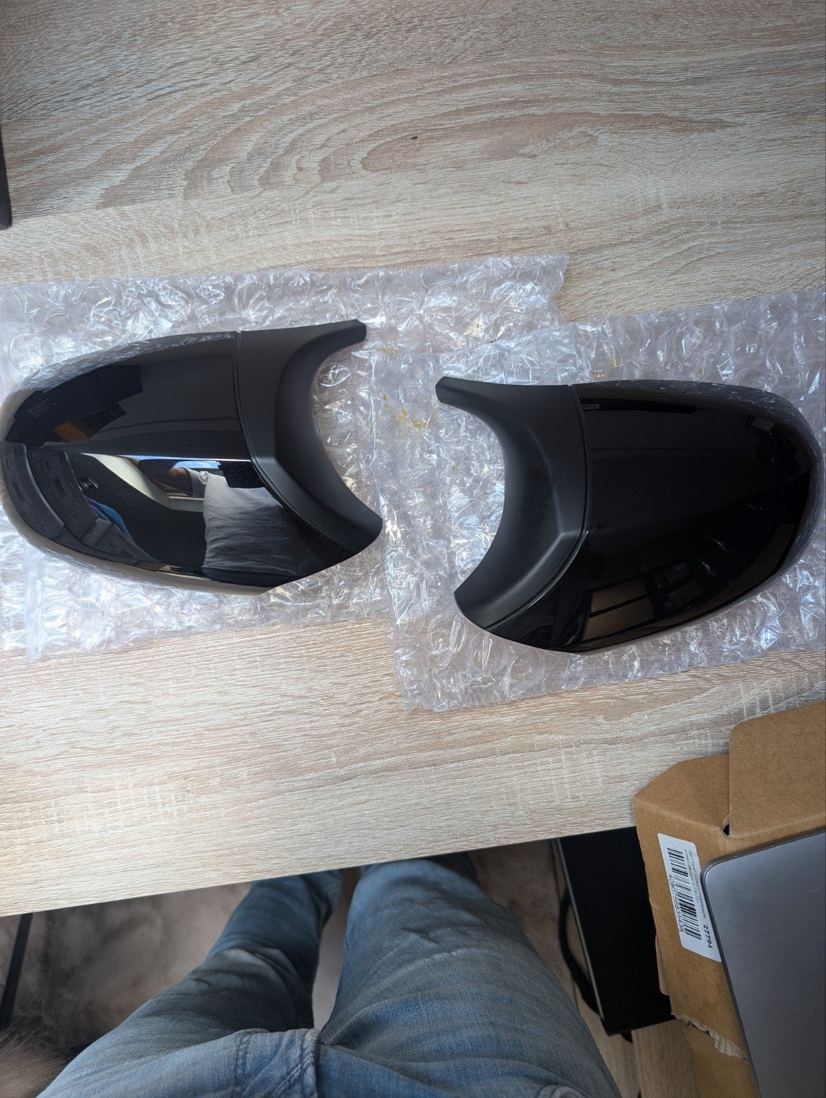 M look spiegelkappen Glanzend Zwart voor BMW E90, Auto-onderdelen, Spiegels, Ophalen of Verzenden, Nieuw, BMW