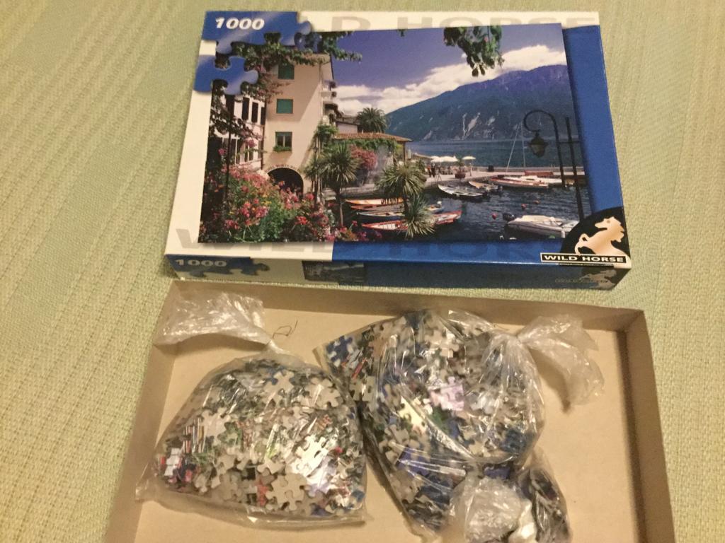 Legpuzzel Italiaans meer 1000 stukjes, Ophalen of Verzenden, Minder dan 500 stukjes, Zo goed als nieuw