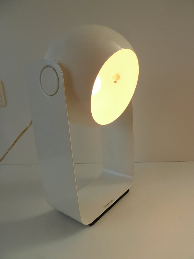 vintage lamp retro space age design bureau lamp nachtlamp, Nachtlamp, Ophalen of Verzenden, Zo goed als nieuw, Metaal