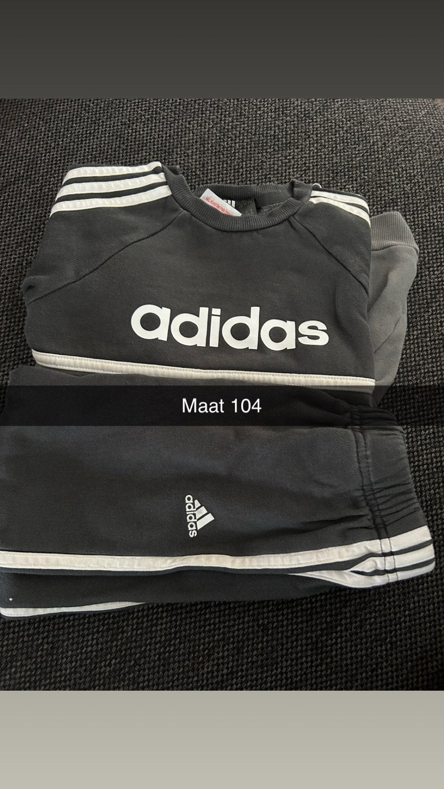 Adidas trainingspak maat 104, Ophalen, Gebruikt, Jongen of Meisje, Setje