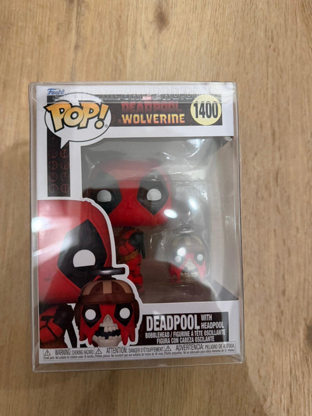 Funko pop! Deadpool with Headpool 1400, Ophalen, Zo goed als nieuw
