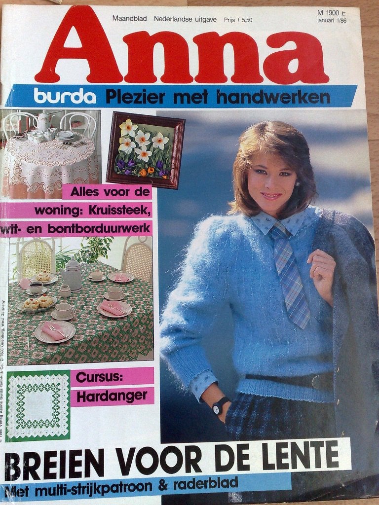18 x Anna Burda van van 1986 1987 1988 , €1. p/st, Verzenden, Breien of Haken, Patroon of Boek