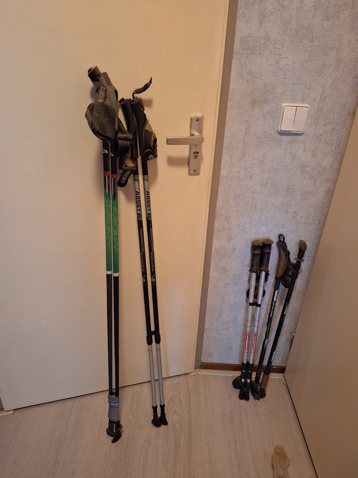 Nordic Walking Stokken - Uittrekbaar en in Goede Staat, Ophalen, Zo goed als nieuw, Wandelstok