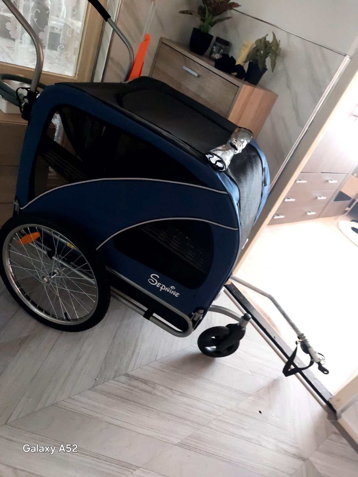 Sepnine 2-in-1 Hondenkar & Hondenbuggy - Blauw, Ophalen, Opvouwbaar, Nieuw, Hondenkar