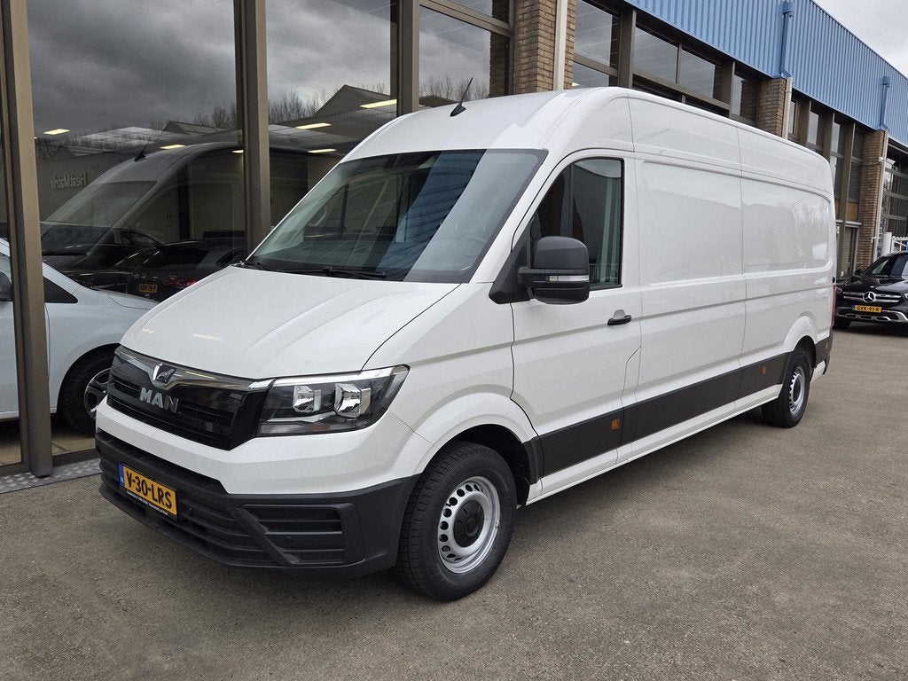 Volkswagen Crafter / MAN TGE 35 2.0 140Pk Automaat Lang L4 H, Auto's, Bestelauto's, Stof, Gebruikt, 4 cilinders, Volkswagen