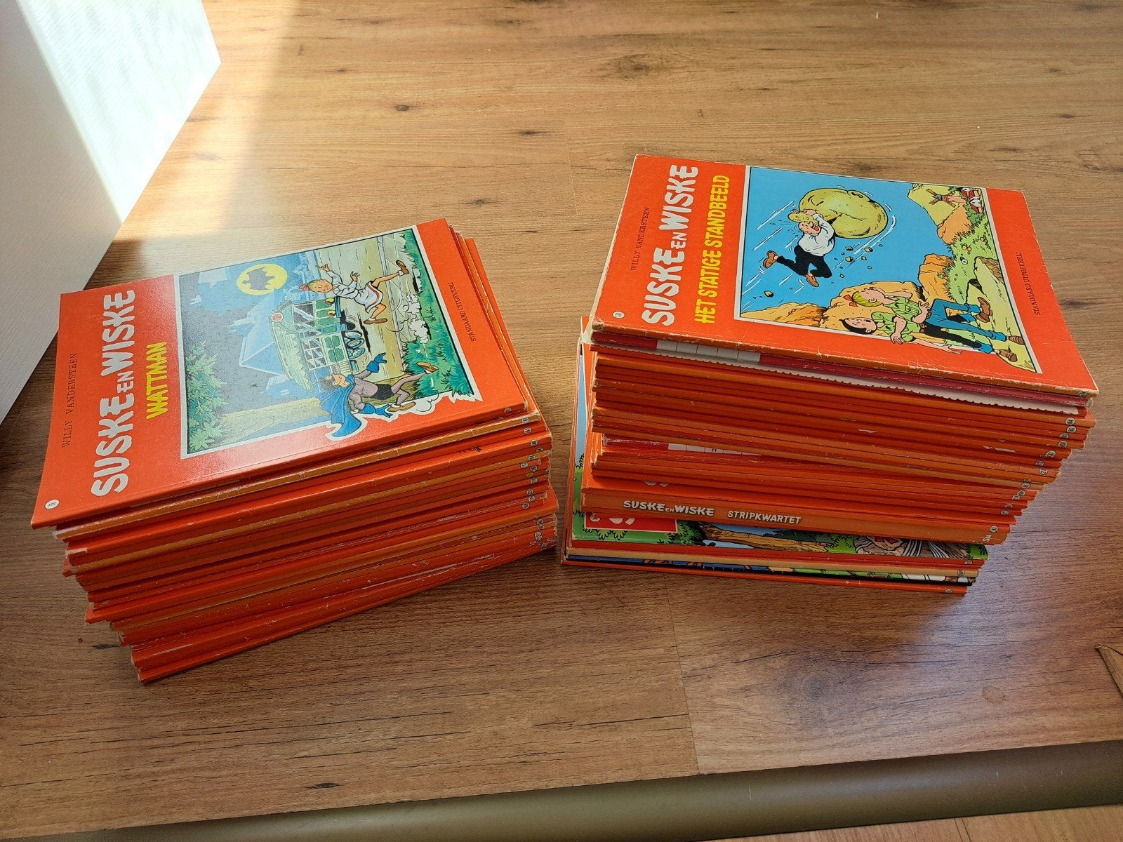 Ca. 65 Suske en Wiske strips - ZGAN en gelezen, Boeken, Meerdere stripboeken, Ophalen, Zo goed als nieuw