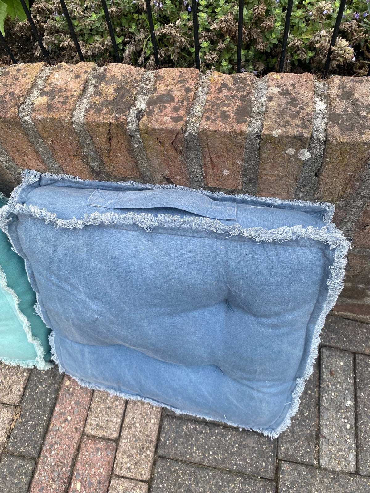 15 leuke matraskussens, Ophalen of Verzenden, Zo goed als nieuw, Blauw, Vierkant