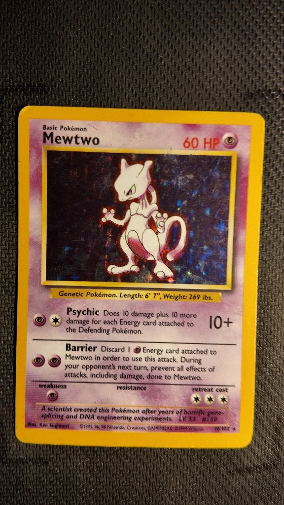 Mewtwo 10 Base | Pokemon kaart, Ophalen, Zo goed als nieuw, Losse kaart, Foil