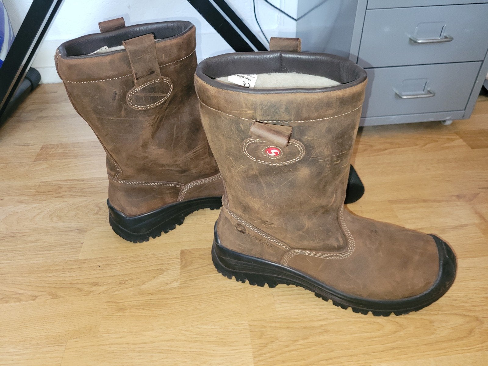 Sixton Peak Montana S3 gevoerd wol werklaarzen, maat 43, Bruin, Sixton Peak, Ophalen of Verzenden, Werkschoenen