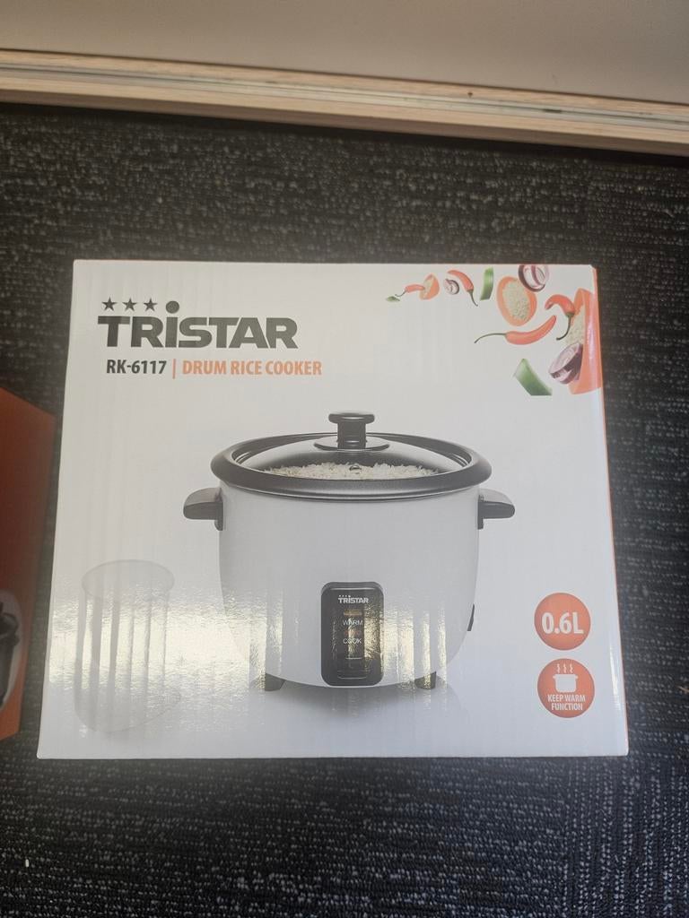 Tristar RK-6117 Drum Rijstkoker 0.6L - Nieuw in doos, Ophalen of Verzenden, Nieuw