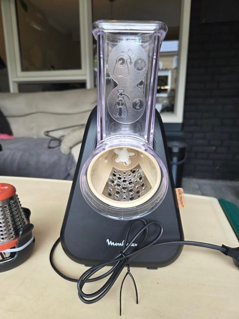 Moulinex Fresh Express Max - Elektrische Rasp/Snijder, Ophalen, Nieuw, Vaatwasserbestendig, Minder dan 1 liter