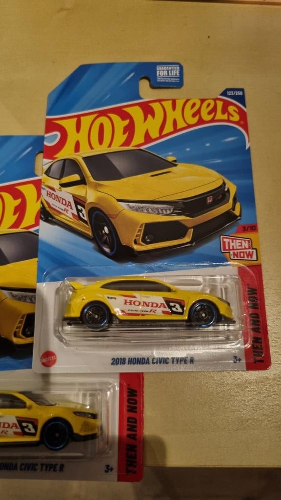 Hot Wheels 2018 Honda Civic Type R dollar tree Exclusive, Overige merken, 1:50 of kleiner, Auto, Nieuw