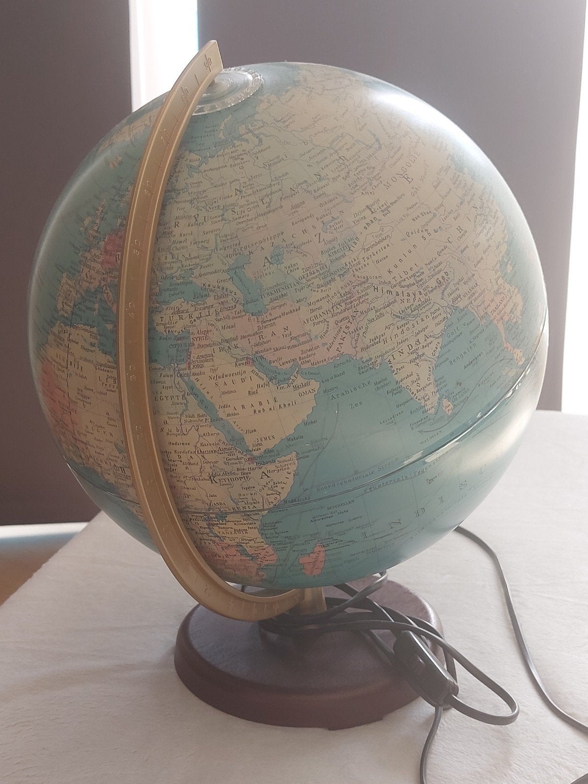 Columbus Verlag Globe met licht 30 cm, Ophalen, Verlicht, Gebruikt