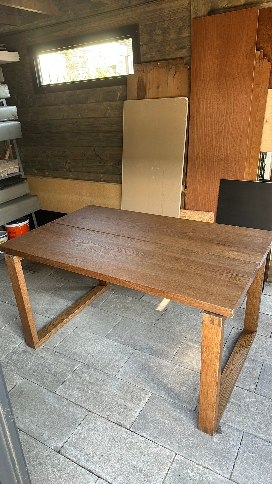 Eet tafel, Huis en Inrichting, Ophalen, Gebruikt, 100 tot 150 cm, 50 tot 100 cm