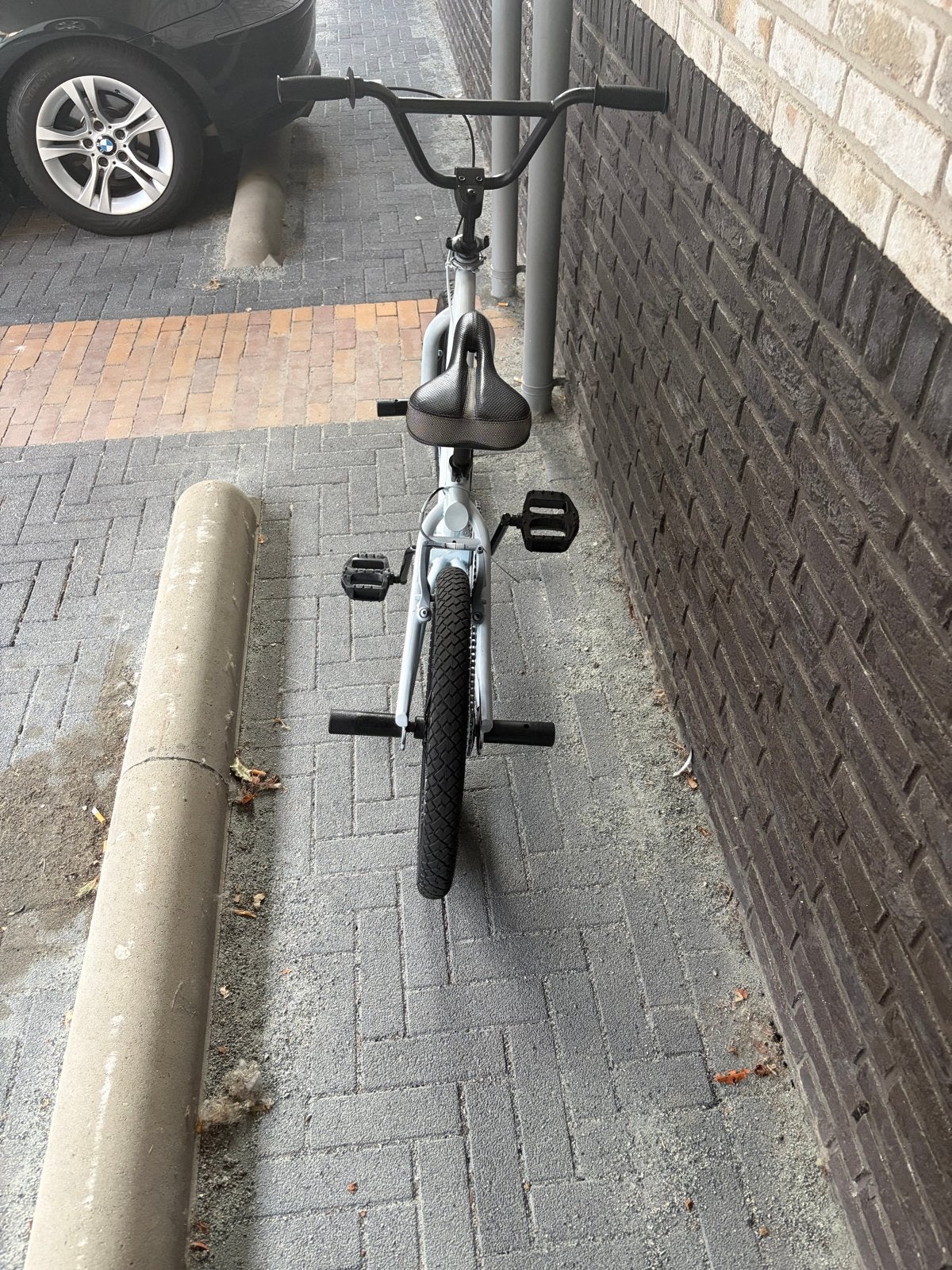 Witte BMX fiets - Zo goed als nieuw, Ophalen, Staal, Velgrem, 20 tot 24 inch
