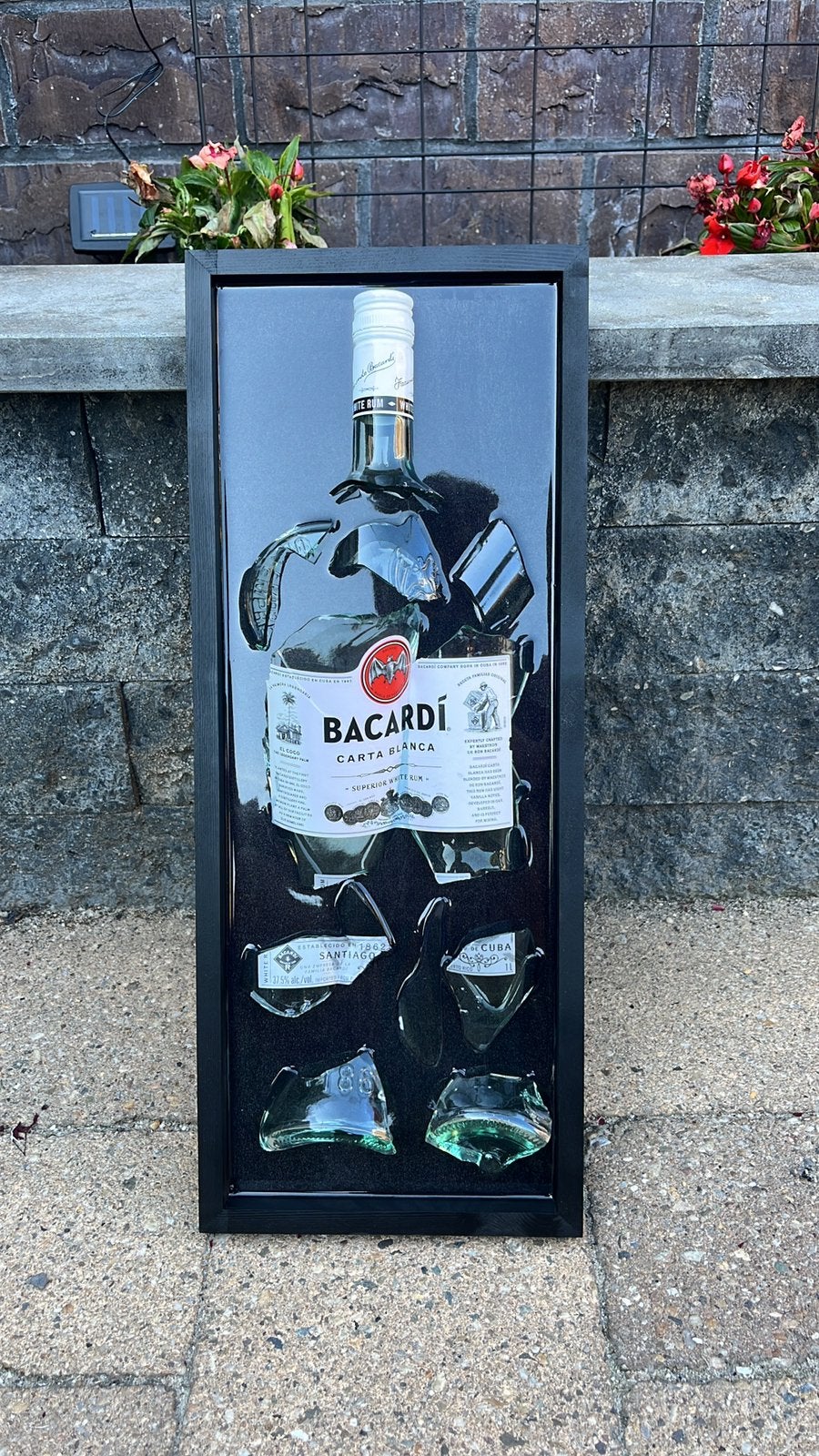 Epoxy schilderij bacardi, Ophalen
