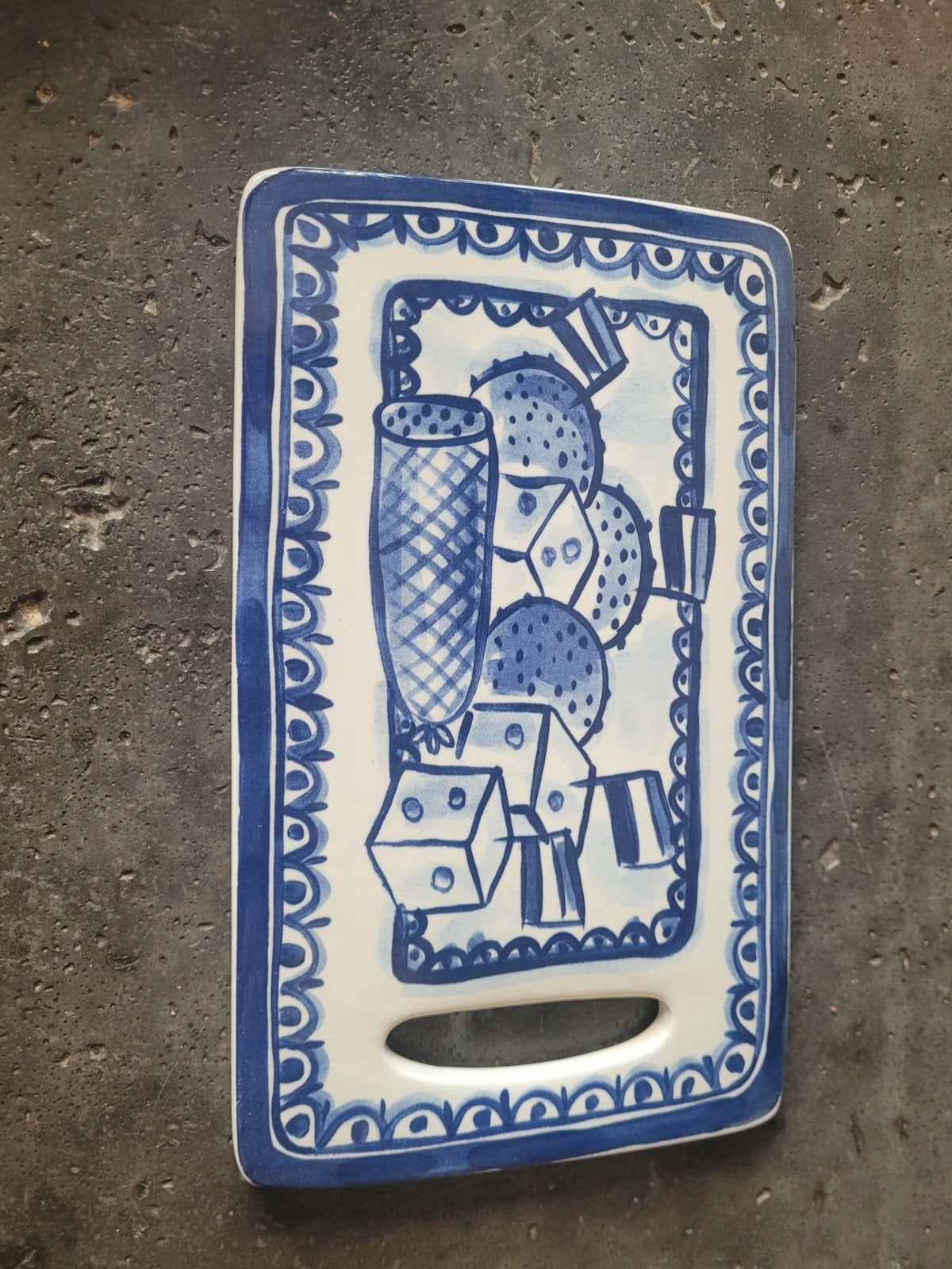 Delfts Blauw kaasplankje - Blond Amsterdam, Ophalen, Zo goed als nieuw, Aardewerk, Blond Amsterdam