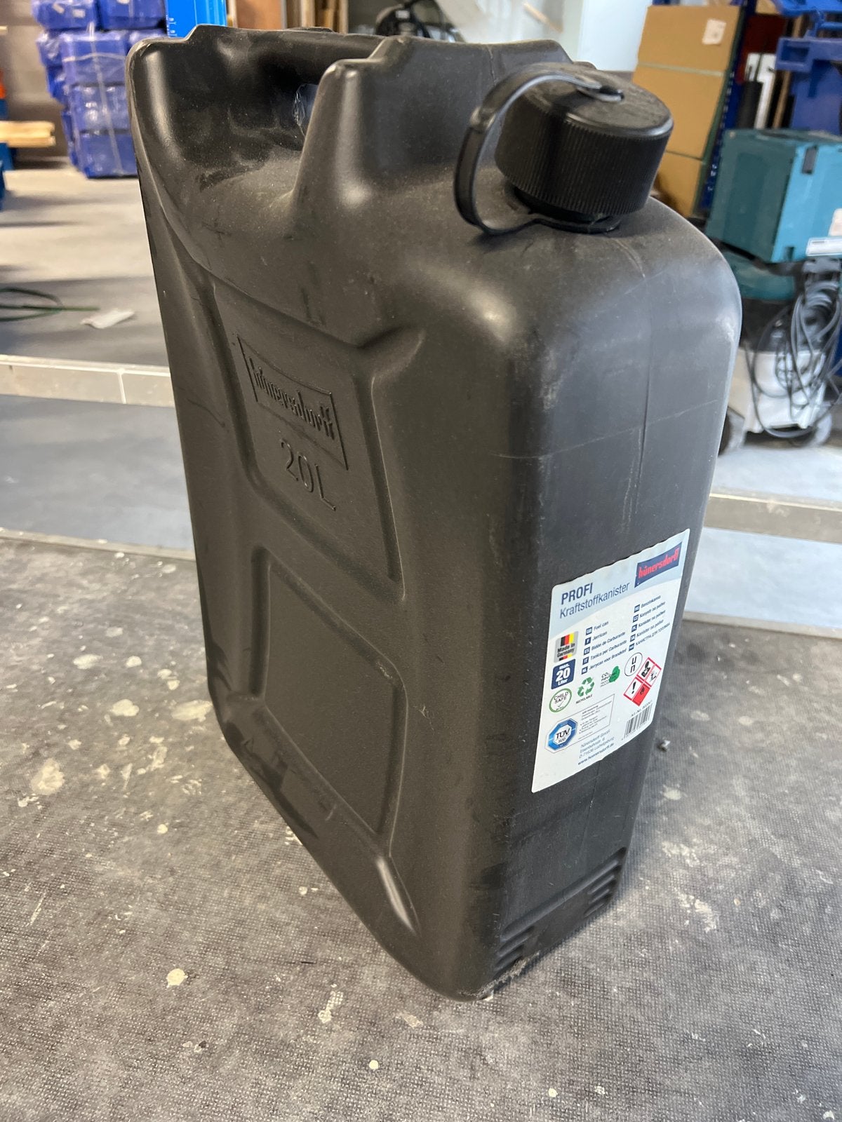 Brandstof jerrycan 20L - Zwart, Auto diversen, Ophalen of Verzenden
