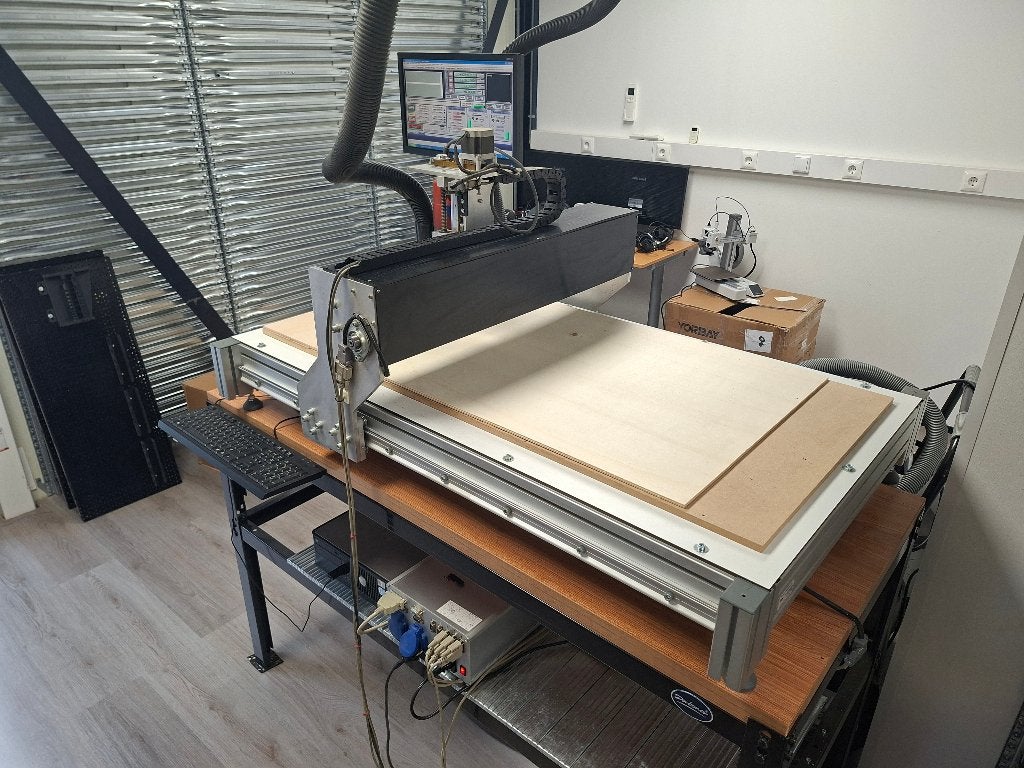 MechaPlus CNC Freesmachine 980x680  Kress, Mach3 & Afzuiging, Ophalen, Gebruikt, Mechaplus, Overige soorten