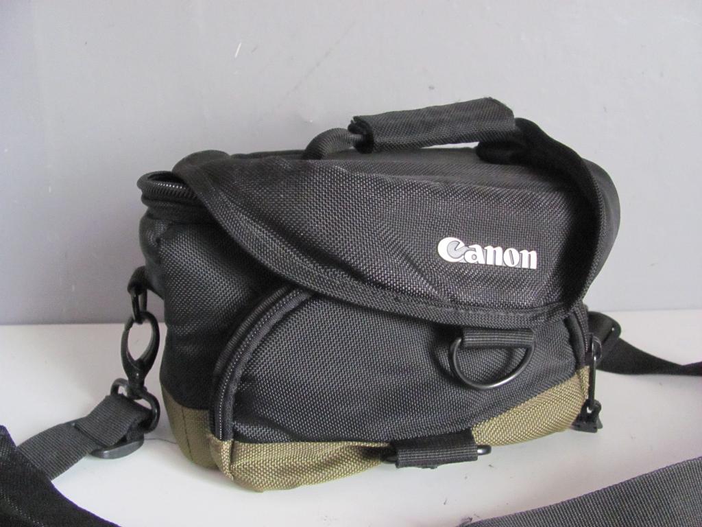 Canon cameratas 22x14x14cm met scheidingsvlakken, Ophalen of Verzenden, Zo goed als nieuw, Schoudertas, Canon