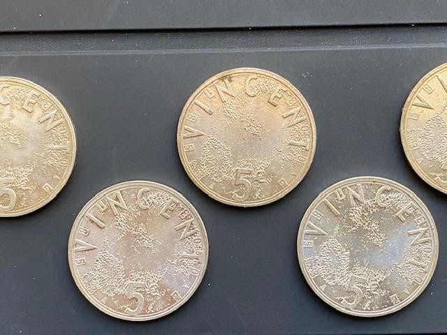 munten, Postzegels en Munten, Munten | Nederland, Koningin Beatrix, Zilver, Euro's, Ophalen of Verzenden