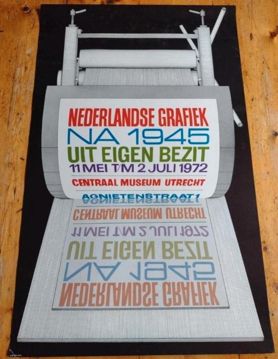 Nederlandse Grafiek Na 1945 - Centraal Museum Utrecht, Ophalen of Verzenden, A1 t/m A3, Overige onderwerpen, Rechthoekig Staand