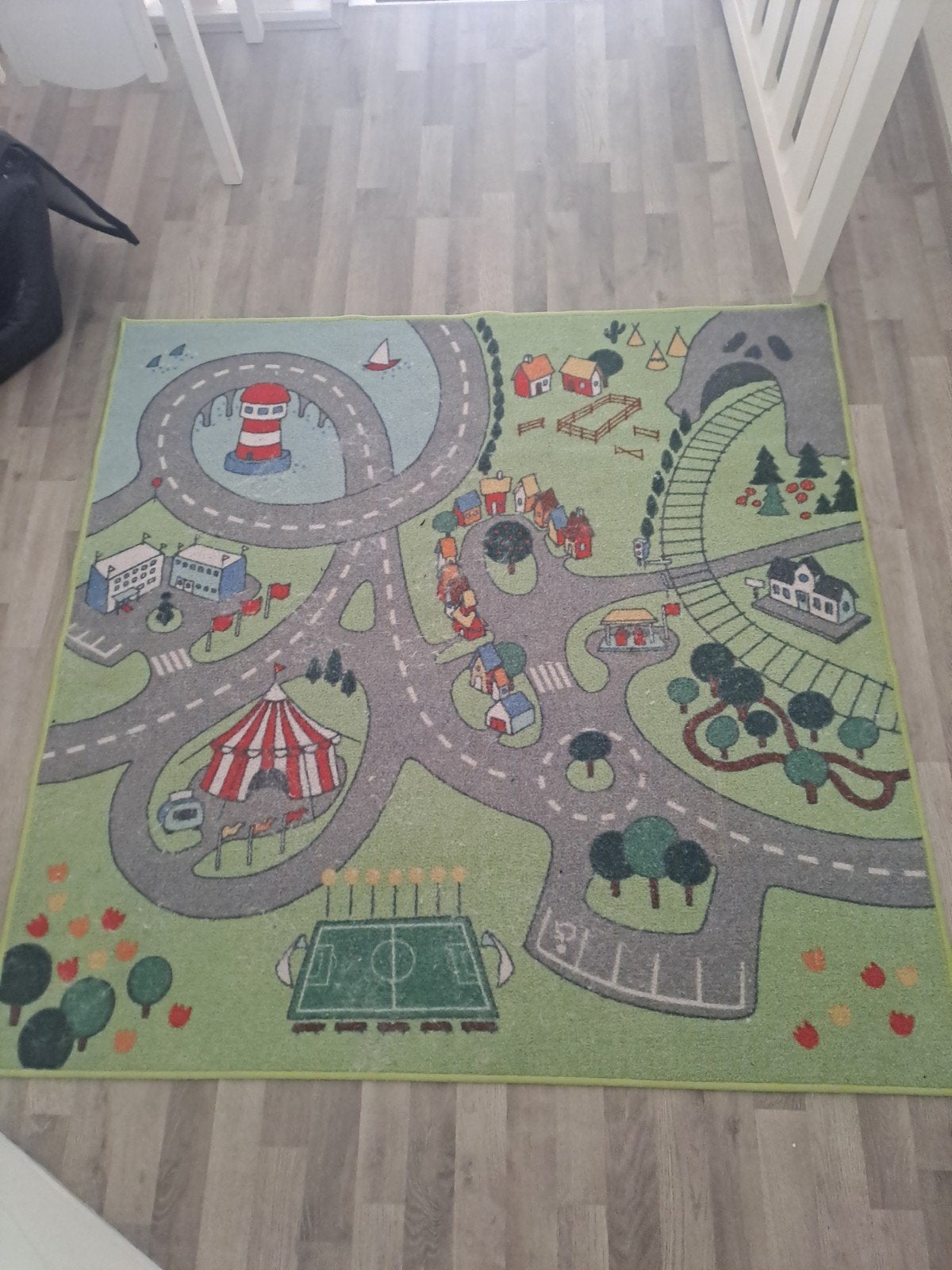 Vloerkleed, speelkleed, Ophalen