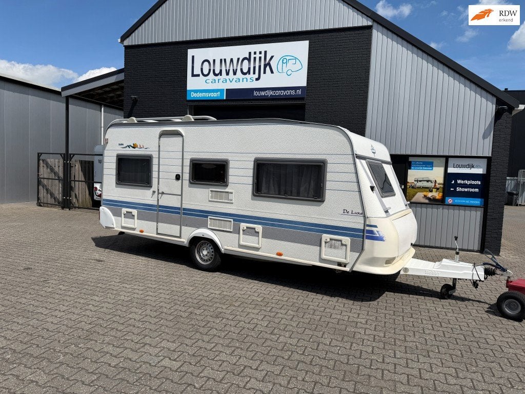 HOBBY De Luxe 495 UK ’02 (6 Pers., Rondzit), Caravans en Kamperen, Caravans, Rondzit, Hobby, Overige typen, Bedrijf