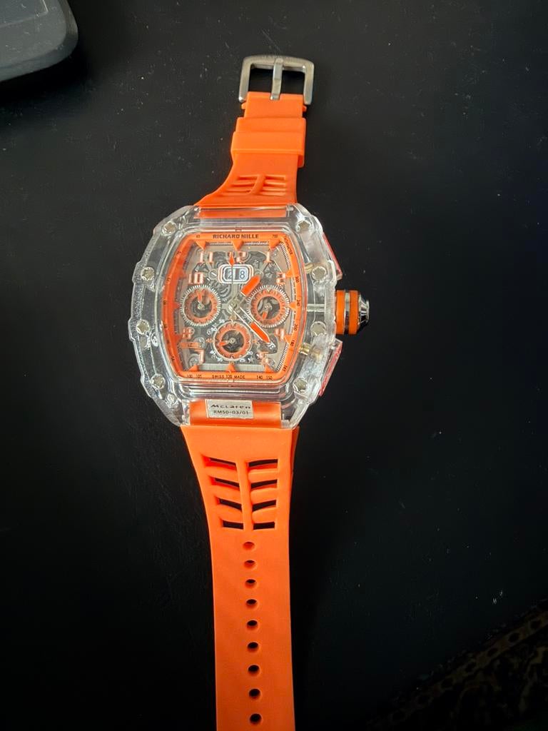 Automatische heren horloge, Ophalen of Verzenden, Zo goed als nieuw, Staal, Overige merken
