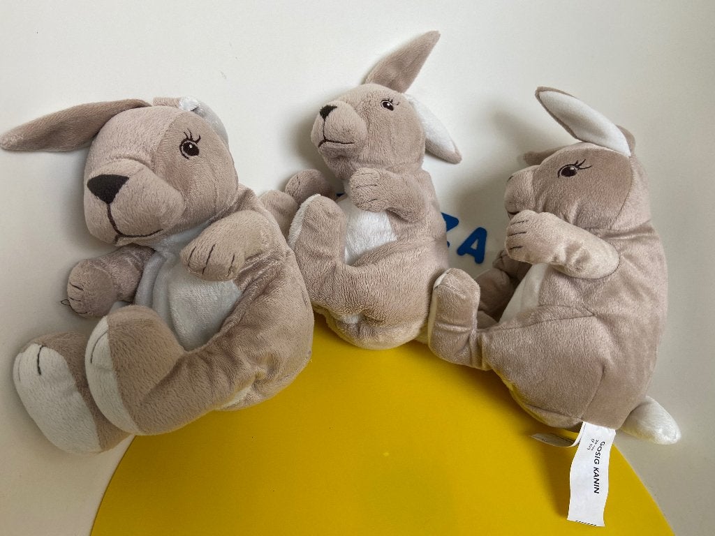 G009 ikea konijn Kanin Gosig licht bruin, Ophalen of Verzenden, Zo goed als nieuw, Konijn