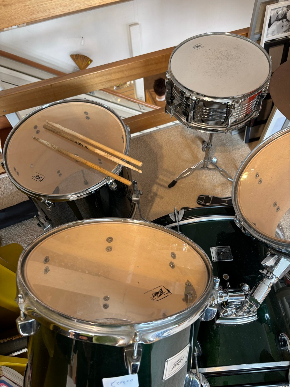 Peavey Drumstel met 2 Bekkens - in goede gebruikte staat, Gebruikt, Peavey, Nvt, Nvt