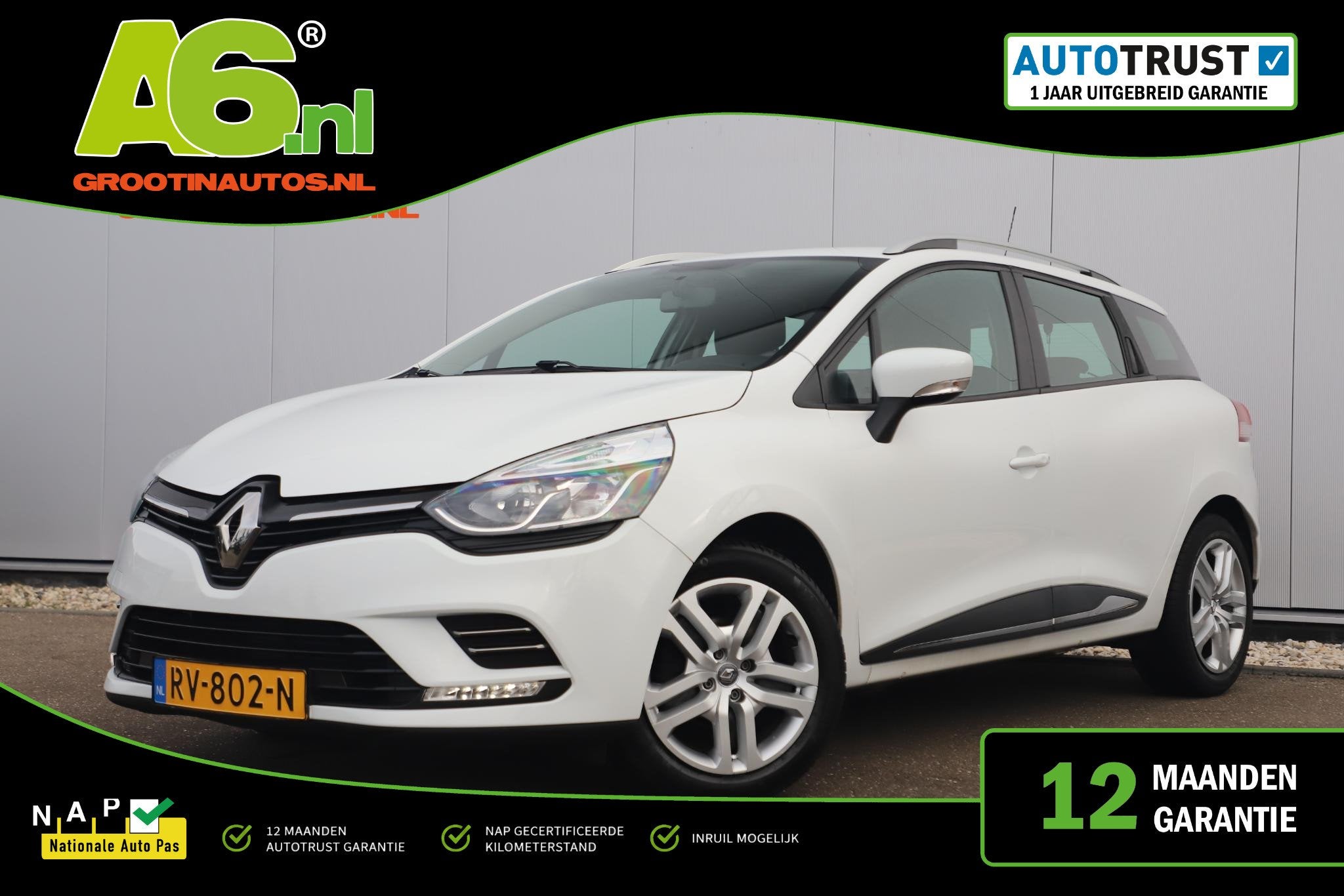 Renault Clio Estate 0.9 TCe Zen 90PK Navigatie Airco Cruise, Auto's, Voorwielaandrijving, 898 cc, Gebruikt, Euro 6