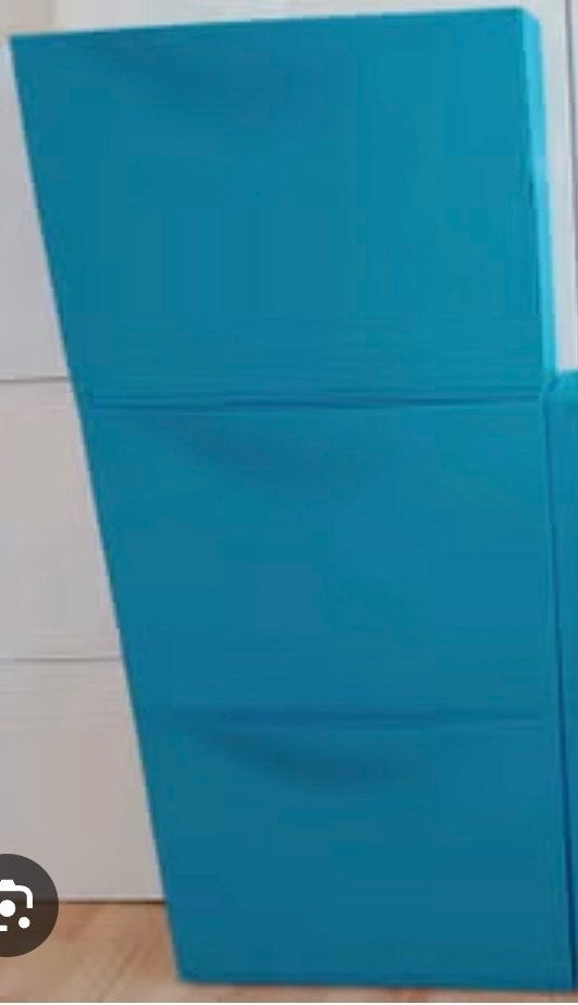 IKEA TRONES Schoenenkasten - 3 Groen, 3 Blauw, Ophalen, Zo goed als nieuw, Modern, functioneel