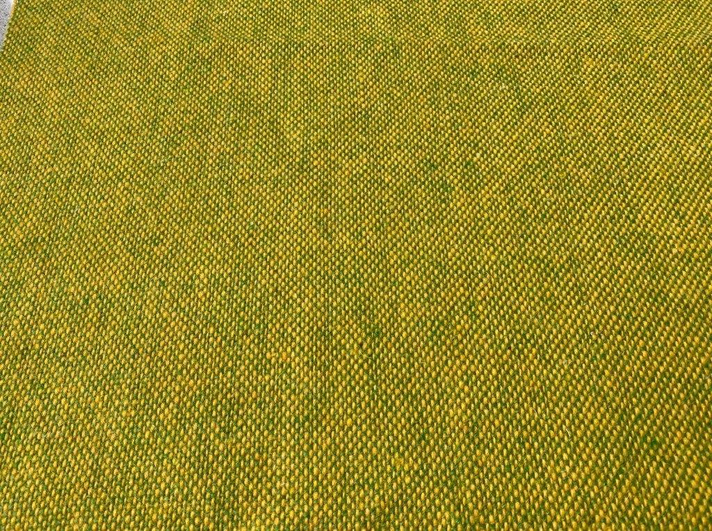 Bute Tweed 1407; donkergeel + appelgroen; restant meubelstof, Wol, Ophalen of Verzenden, 30 tot 120 cm, Groen
