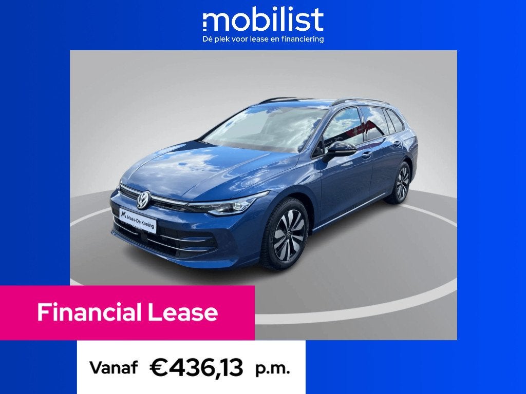 Volkswagen Golf Variant 1.5 eTSI 150PK DSG Goal (bj 2025), Automaat, 150 pk, Blauw, Automatische klimaatregeling