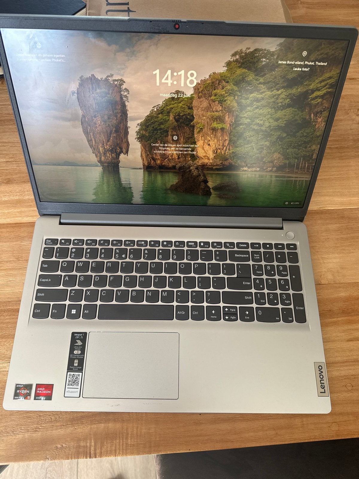 Lenovo IdeaPad 1 (15", 7) AMD Ryzen 5000 Series, Computers en Software, Windows Laptops, Zo goed als nieuw, 15 inch, SSD, Onbekend