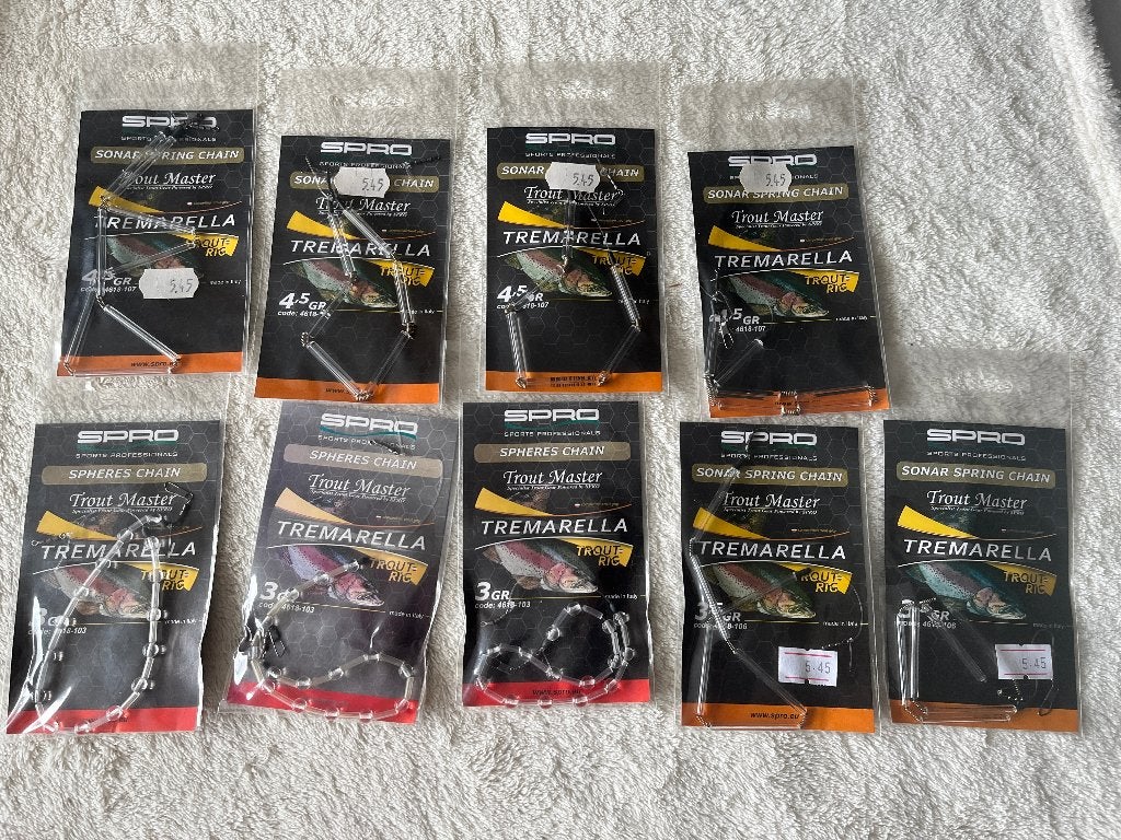 adv 199 / NIEUW mixset 9 pakjes SPRO tramarella, Ophalen of Verzenden, Nieuw, Overige typen