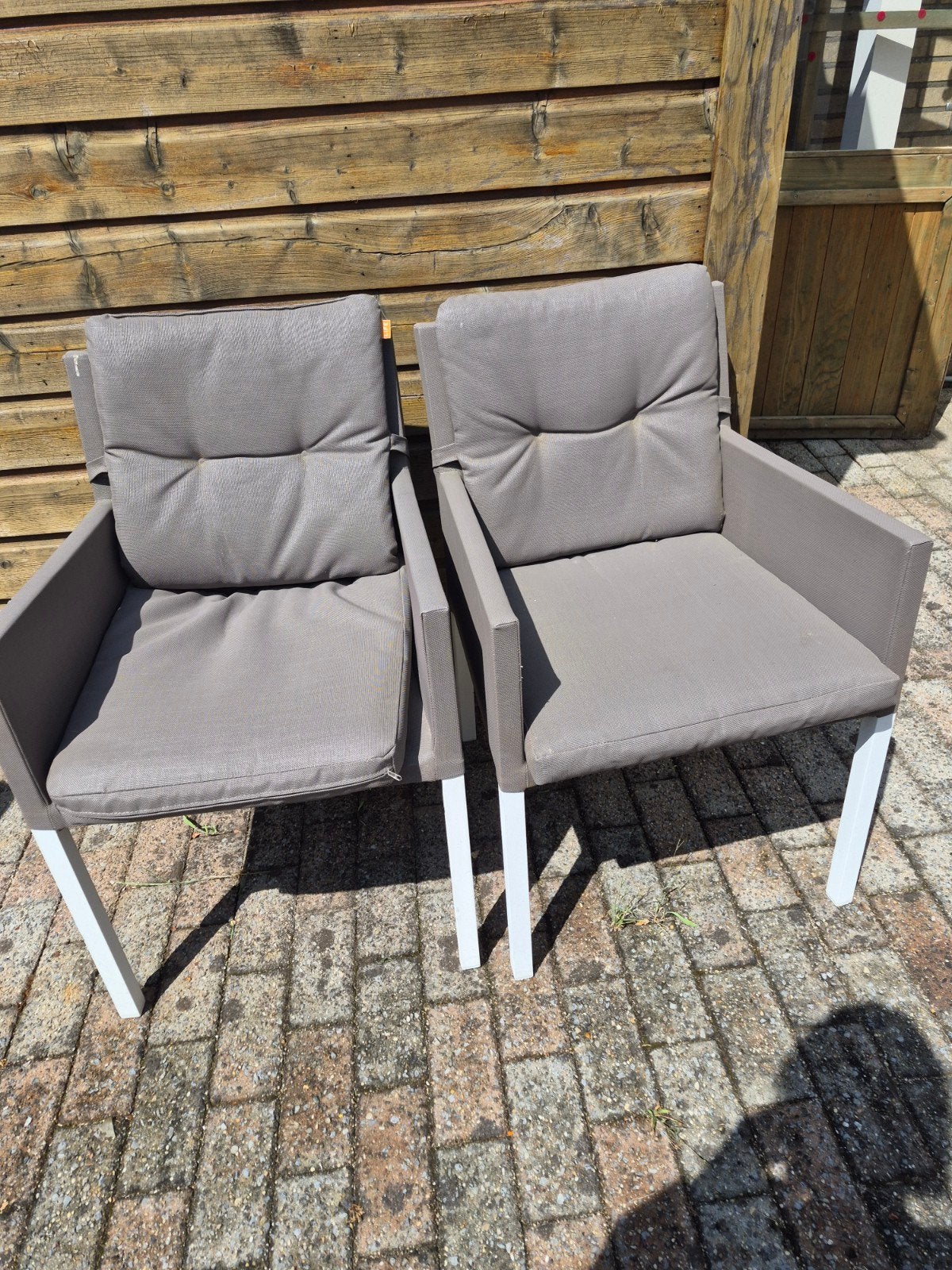 2x LIFE tuinstoelen met kussens, Tuin en Terras, Ophalen, Gebruikt, Overige materialen
