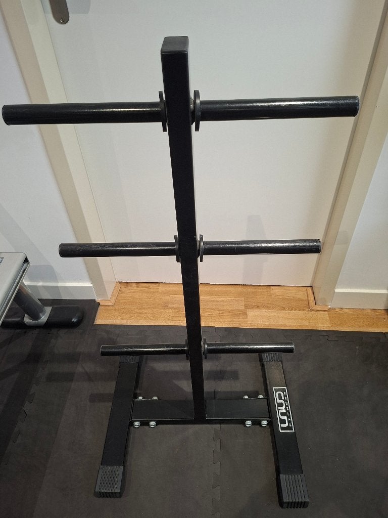 Halterschijven opbergrek, Sport en Fitness, Ophalen, Gebruikt, Overige typen