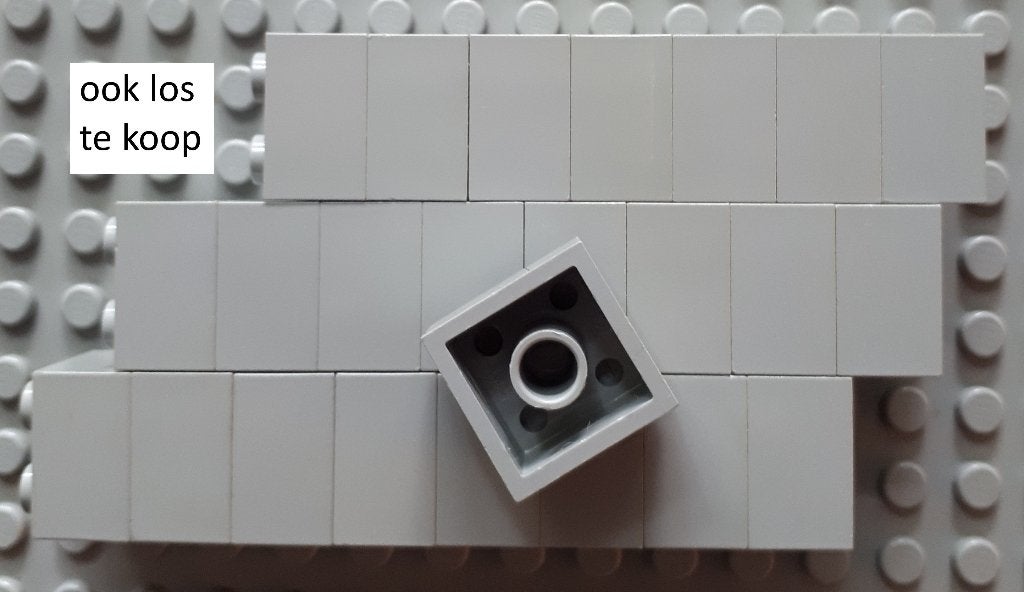 3003old (16) light gray ca 24x  Brick 2 x 2 without Insid, Ophalen of Verzenden, Gebruikt