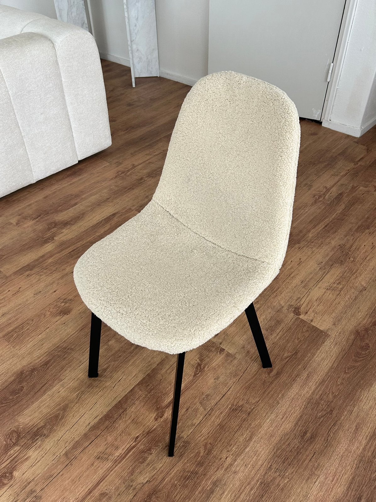 Eetkamer stoelen 4 stuks, Huis en Inrichting, Ophalen, Overige kleuren, Teddy, beige, Zo goed als nieuw