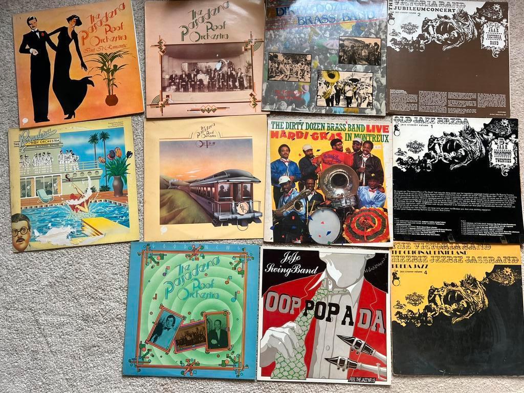 11 oude stijl jazz elpees, 1960 tot 1980, Gebruikt, Ophalen of Verzenden, 12 inch