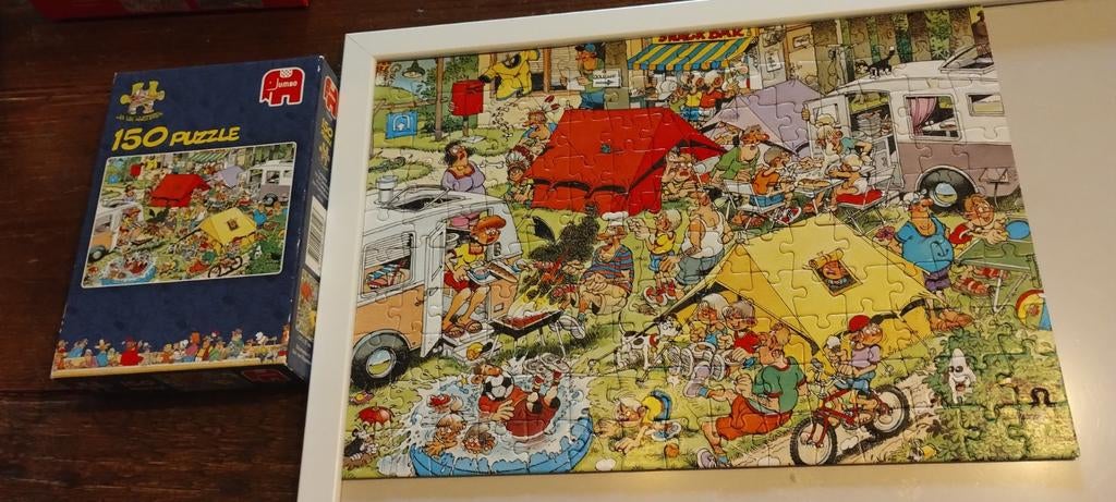 3 kleine puzzels Jan van Haasteren en wasgij, Ophalen of Verzenden, Minder dan 500 stukjes, Zo goed als nieuw