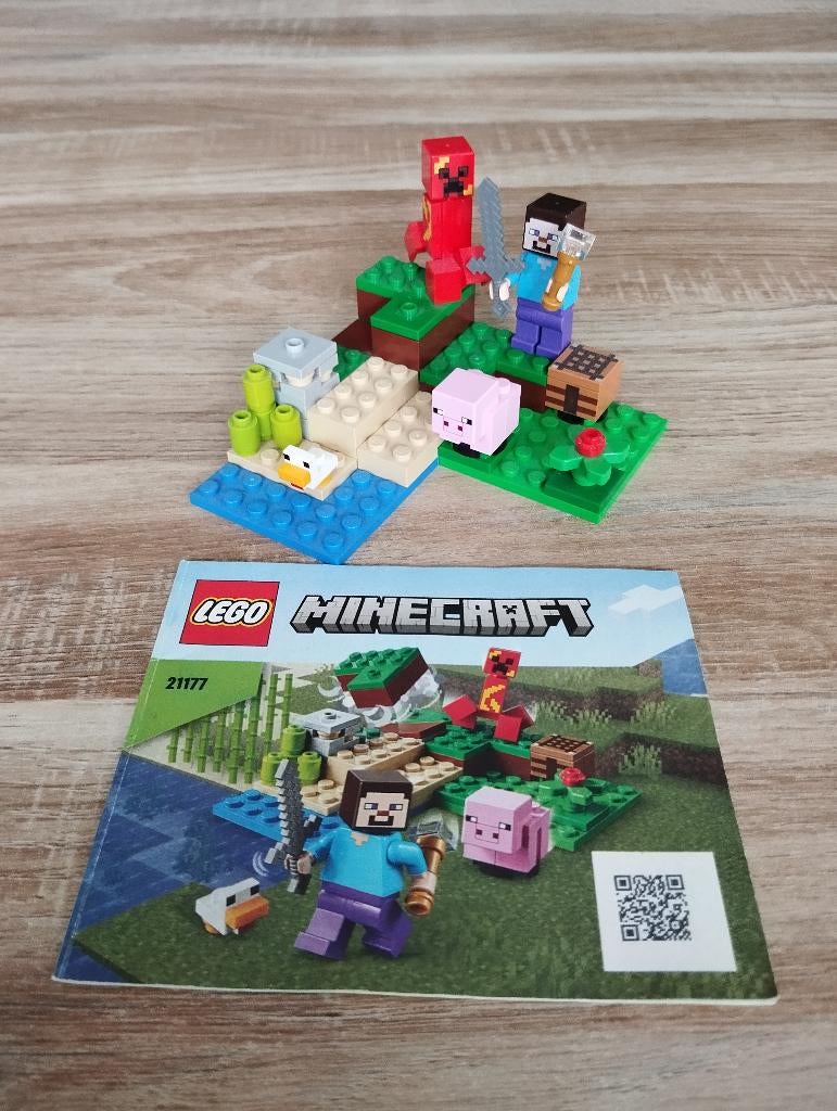 Lego Minecraft 21177 De creeper hinderlaag, Ophalen of Verzenden, Zo goed als nieuw, Lego